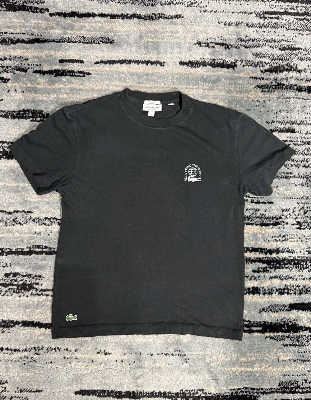 Lacoste Worldwide Relaxed Fit Cotton T-Shirt